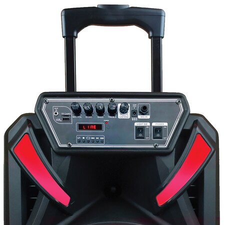 Naxa Portable 15-Inch Bluetooth Speaker with RGB Disco Light NDS-1536